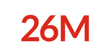 A graphic showing 26M as in the number of people in need of humanitarian aid in the Democratic Republic of Congo.
